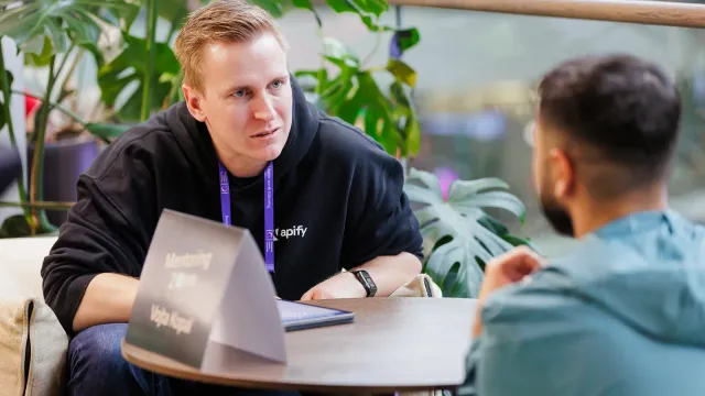 Marian Kamenistak na 1:1 mentoringové session.