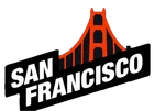 San Francisco Bay Area badge with the Golden Gate Bridge