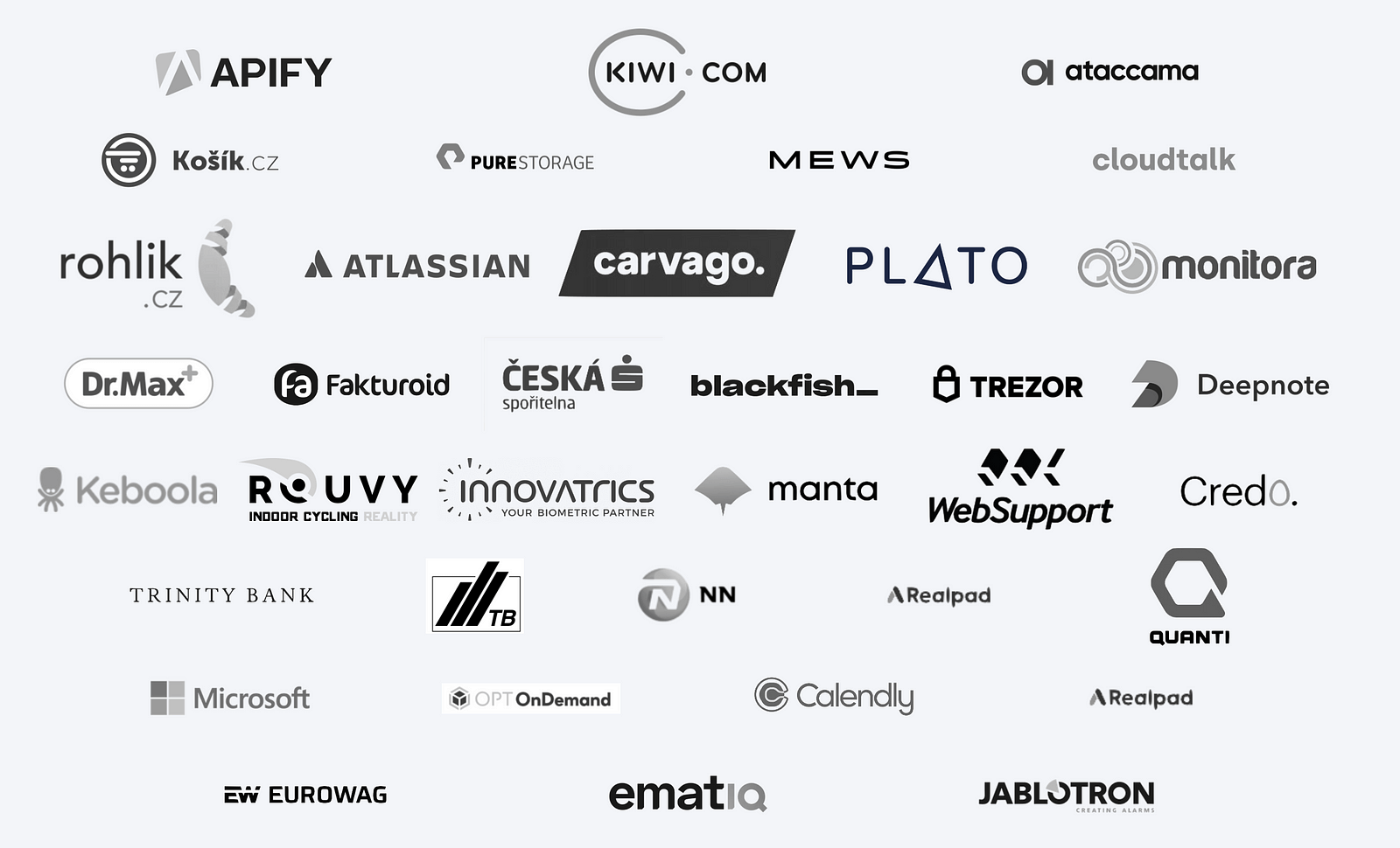 Selected clients. Source: Screenshot from https://www.kamen.one/#logos